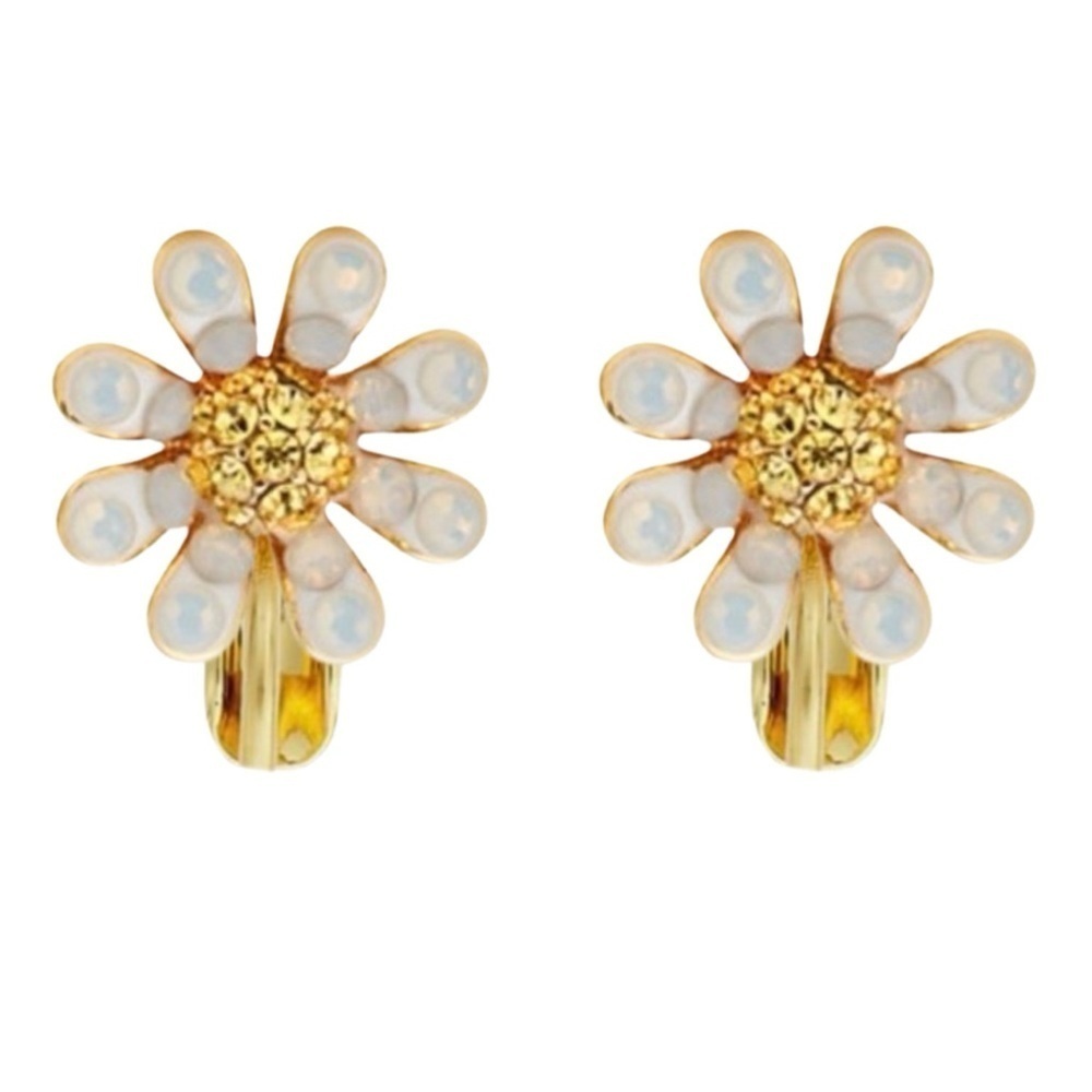 KATE SPADE • Dazzling Daisies Clip On Earrings